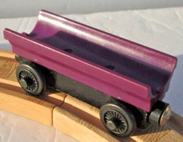 Thomas Friends Wooden Railway Purple Barrel Car 2001 wood Train Tank Engine -   - £3.00 GBP