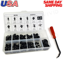 121pc Set Plastic Rivets Fastener Fender Bumper Door Hood Clips &amp;Tool for Honda - £13.44 GBP