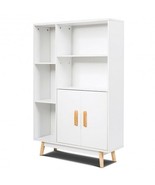 Free Standing Pantry Cabinet with 2 Door Cabinet and 5 Shelves - £133.53 GBP