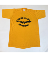 Vintage Nike 70s Orange Tag Boston College Basketball Swoosh T-Shirt Lar... - $128.69