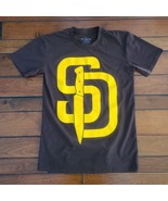 DEADVIEW San Diego T-Shirt Men&#39;s M Padres Stab Brown Yellow - $14.80