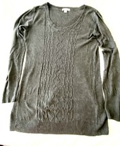 Liz Lange Large Maternity Lightweight Dark Gray Sweater 40 In Chest 28 I... - £11.27 GBP