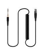 Male 3.5 mm TRS to 3-Pin Mini Female XLR Coiled Spring Audio Cable 8.2ft... - $20.78