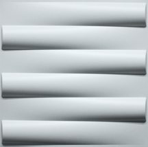 Dundee Deco 3D Wall Panels - Modern Stripes Paintable White PVC Wall Pan... - £5.94 GBP+