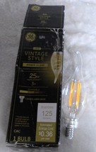 GE 36488 LED Vintage Style Amber CAC Bulb 25w Replacement (3w) Dimmable (2) - £7.52 GBP