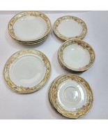 VICTORIA Fine China 19 Pc Lot Cereal Bowls Saucers Czechoslovakia Plates... - $798.65 MXN