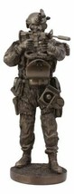 Large Modern Warfare Covert Operation Navy Seal Commando Statue Night Mi... - $83.99