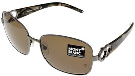 Mont Blanc Sunglasses Women Brown Havana Rectangular MB169 731 - £103.89 GBP