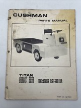 Cushman Titan Parts Manual Book Catalog With Wiring Diagram - £18.74 GBP