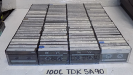 Lot Of 100 TDK SA90 Type II High Bias Audio Cassette Tapes USED - £106.05 GBP