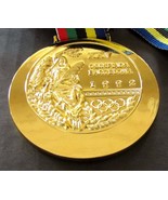 Barcelona 1992 Olympic &#39;Gold&#39; Medal with Ribbons &amp; Display Stands !!!! - £38.33 GBP