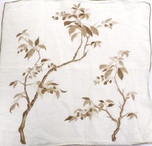 Vintage Hanky Handkerchief  Faith Austin Leaves Berries Tree - $21.38