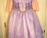 Disney Princess Tangled Rapunzel DELUXE Dress Costume Girls 7-8 very ful... - $32.66