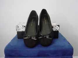 CL by Laundry Ambrosia Cable Knit Flats in Black (Size 6) New - £29.88 GBP