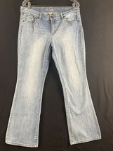 New York &amp; Company Jeans Women&#39;s 12 Low Rise Boot cut Stretch - $9.50