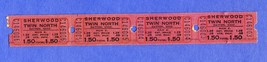 4 Sherwood Twin Drive-In Theatre Tickets, Dayton, Ohio/OH, 1960&#39;s? - £3.89 GBP
