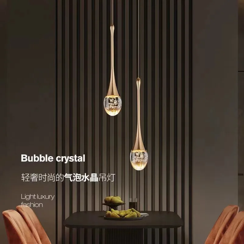 New crystal bubble luxury chandelier living room staircase chandelier mall - $36.63+