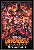 Avengers: Infinity War cast signed movie poster - £671.63 GBP