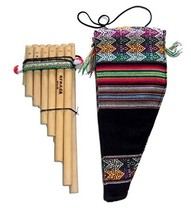 Alpakaandmore Peruvian Pan Pipe Bamboo Beginner Instrument Tuned - £60.74 GBP