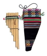 Alpakaandmore Peruvian Pan Pipe Bamboo Beginner Instrument Tuned - £61.88 GBP