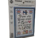 NMI NeedleMagic Cross Stitch Kit 3193*QUILT LOVE*Heart**5x7 With Frame - £6.97 GBP