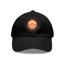 ufo steals coffee beans funny spaceship Dad Hat with Leather Patch (Round) - £15.35 GBP