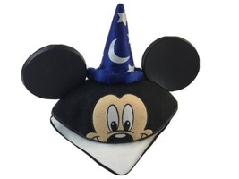 Disney Fantasia Sorcerer Wizard Mickey Mouse Ears Hat Adult OS - £11.94 GBP