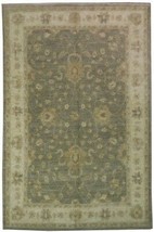 6 x 9 Traditional Brownish New Chobi Peshawar Green Oushak Handmade Rug - £1,368.41 GBP