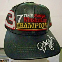 Dale Earnhardt-7 Time NASCAR Winston Cup Champion Leather Cap-New - $49.50