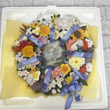 Thomas Kinkade State Flower Art Wreath Bradford Exchange - £197.08 GBP
