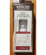 TropiClean Enticers Teeth Cleaning Gel &amp; Toothbrush for Dogs - Smoked Ba... - $14.82