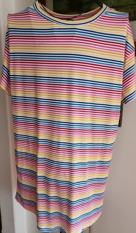 Secret Treasures Sleepshirt ~ Pajama ~ Stripe ~ Knit ~ Knee Length ~ Siz... - $22.44