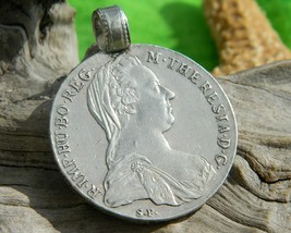 Thaler coin pendant maria theresia austria sterling silver 1780 thumb200