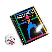Vtg 90s American Girl of Today Logo Doll Line Notebook Stationery &amp; Socc... - $116.31 MXN