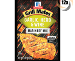 Full Box 12x Packets McCormick Grill Mates Garlic Herb &amp; Wine Marinade |... - $36.20