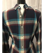 J. Crew Men&#39;s Shirt Blue Green Red Plaid Button Up Shirt Size Medium - $28.71