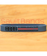 Vintage Flag Thin RED Line Wristband Bracelet Set - Fire Protection / Fi... - €7,47 EUR+