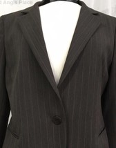 Lafayette 148 New York Women&#39;s Blazer  Brown Pinstriped Blazer Size 10 - £37.00 GBP