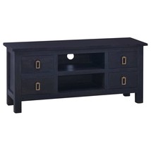 TV Cabinet Light Black Coffee 100x30x45 cm Solid Mahogany Wood - £93.17 GBP