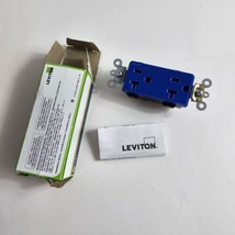 Leviton M1636-B 20A-125V Lev-Lok Blue Commercial Grade 20-Amp Duplex Rec... - £4.57 GBP