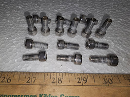 24HH95 SET OF 15 BOLTS, STAINLESS STEEL (SLIGHTLY MAGNETIC), 6MM HEX DRI... - £3.87 GBP