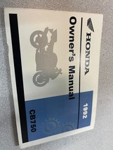 1992 Honda CB750 NIGHTHAWK Motorcycle Owners Operators Owner Manual - $79.99