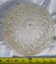 Vintage Hobnail Glass Shade Lamp Sconce Ceiling Fixture Cover Clear egz - £54.72 GBP