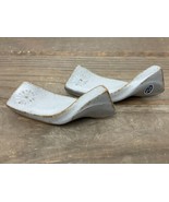 2 Japanese Pottery Vtg Chopstick Rests Twisted Rectangle Gray Brown Hash... - £26.02 GBP