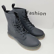 Fashion Womens Mid-Calf Ankle Boots matte black Size 9 M - £29.71 GBP