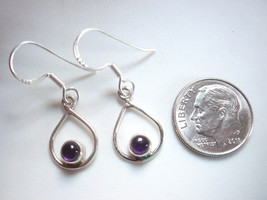 Very Small Round Lapis Lazuli 925 Sterling Silver Earrings u receive exact pair - $12.59
