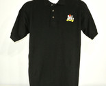 CHUCK E CHEESE&#39;S Vintage Employee Uniform Polo Shirt Black Size L Large - £35.32 GBP