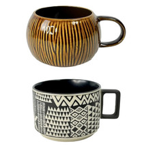 Starbucks Hawaiian Tiki Tapa Coconut 2 Coffee Tea Mug Cup Stout Bundle 2013-2014 - £38.48 GBP