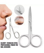 PROFESSIONAL FINGER TOE NAIL SCISSORS STEEL CURVED ARROW POINT MANICURE ... - $128.36 MXN