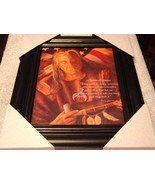INDIAN CHIEF RED CLOUD 11X13 MDF FRAMED PICTURE ( BLACK COLOR FRAME ) - £24.09 GBP